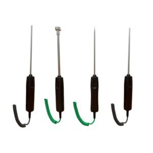 Para instrumentos portáteis das classes 60, 110, 210 e 310
Sondas de temperatura de termopar e Pt100